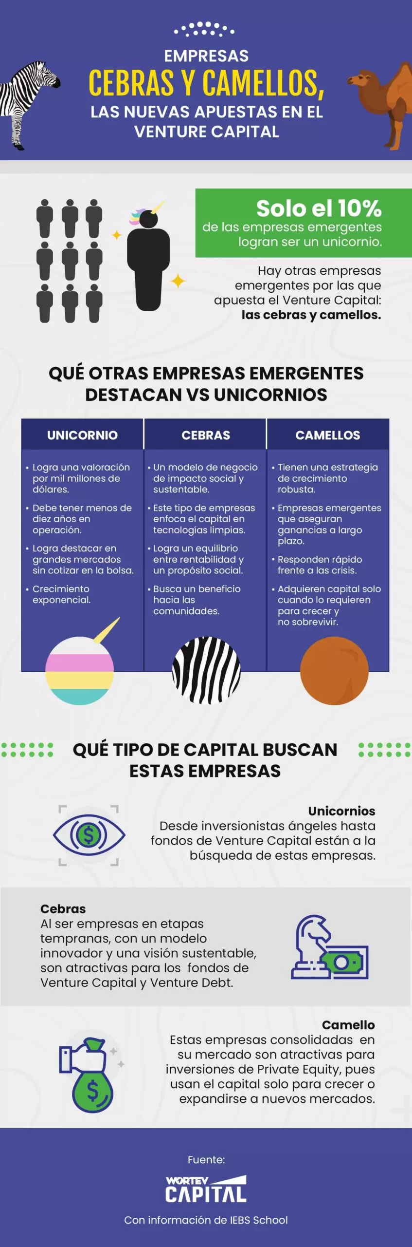 Infografía-Camellos-y-cebras-unicornios-en-Venture-Capital-WORTEV CAPITAL